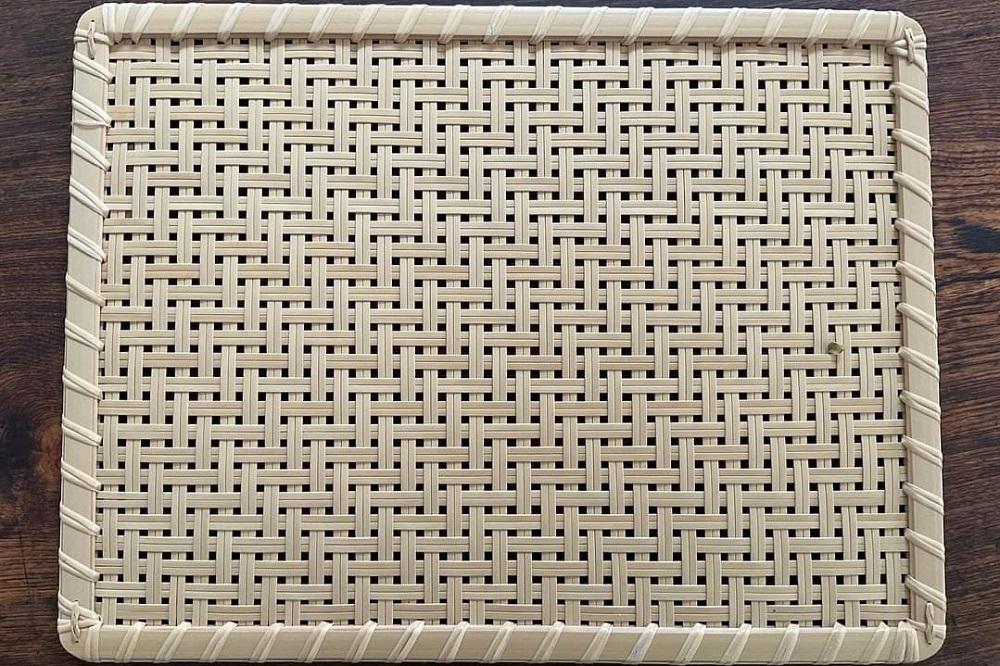 竹聲館　透かし網代のランチョンマット 30×40cm