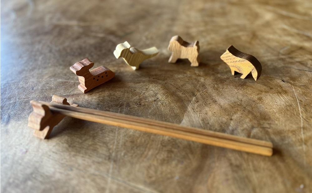 ＜木のぬくもりを感じる 飾れる箸置き＞memoryー日本の獣たちー【木草舎ーもくそうやー】