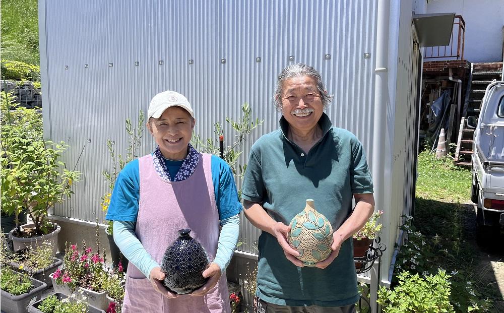 【陶工房　游山】アロマポット（荒波）