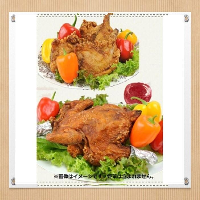 まる揚げ1羽（約1.2kg）・骨付きもも揚げ3本（約220ｇ×3本）セット