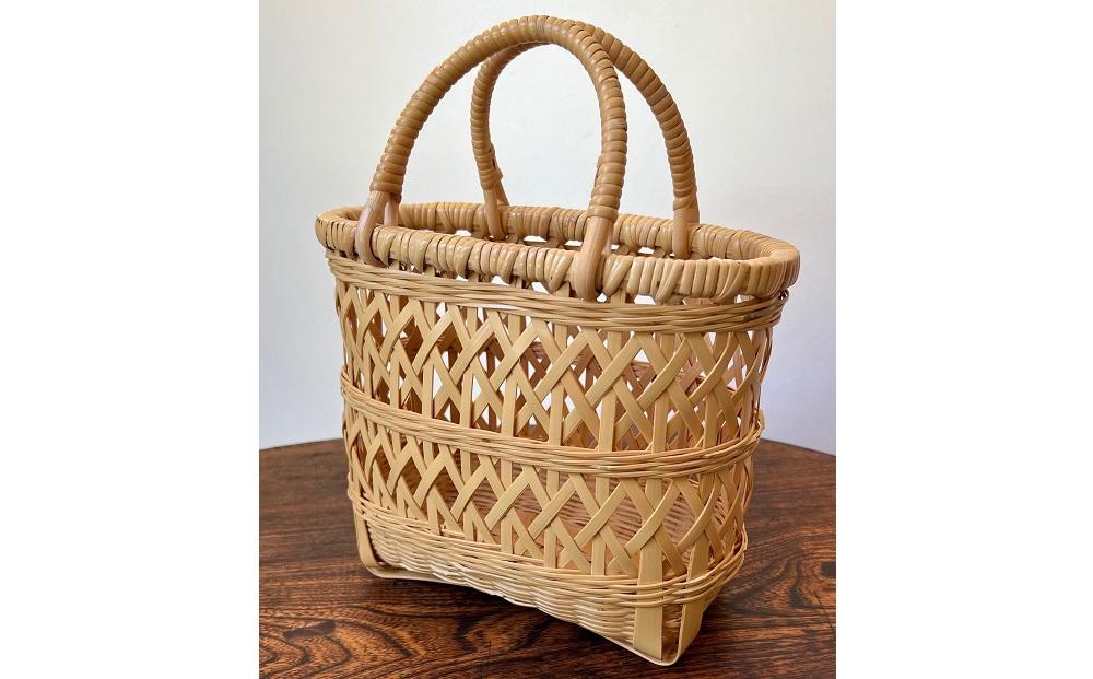 竹聲館　縄目差しバスケット　プチ