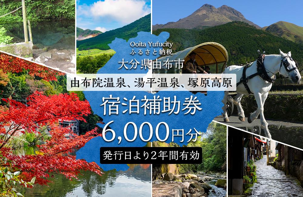 【由布市（湯布院、由布院、湯平、塚原高原）】ふるさと納税宿泊補助券6,000円分