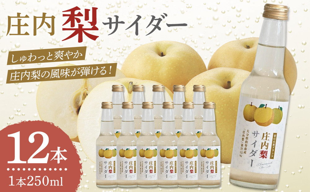梨サイダー 250ml×12本入り