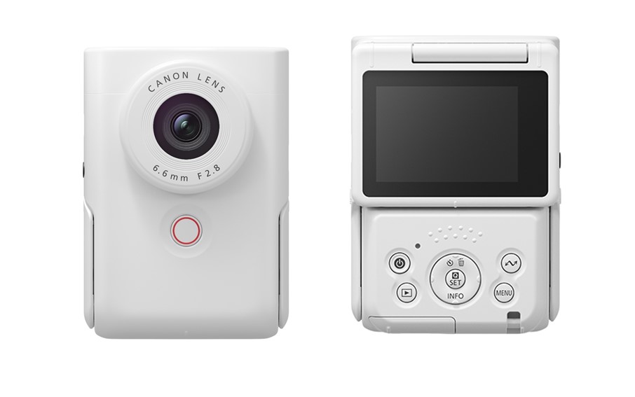 【Canon】 キヤノン Vlog カメラ PowerShot V10 本体のみ ホワイト キャノン 動画 家電 旅行 軽量_0044C