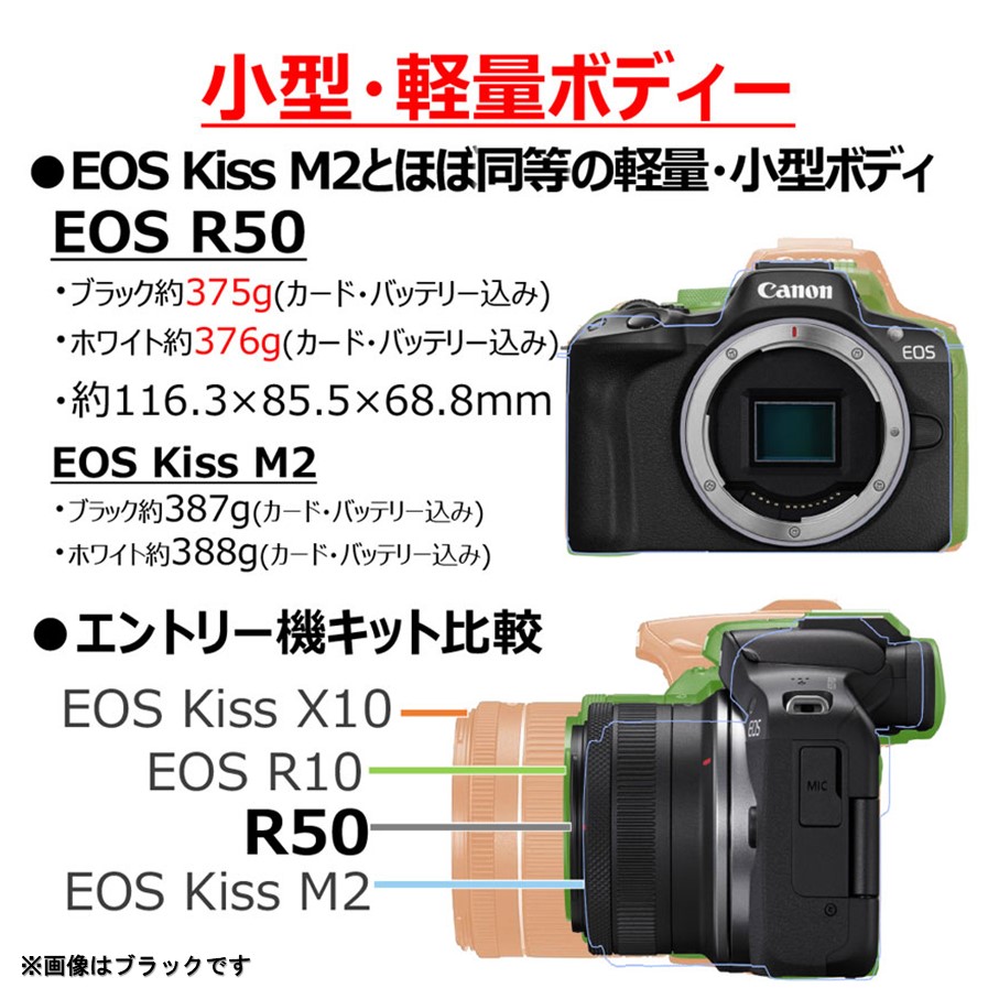 カメラ＆プリンターセット】 Canon EOS R50 ダブルズームキット