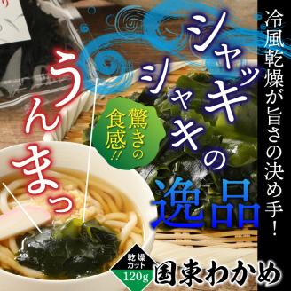 冷風乾燥が旨さの決め手！国東わかめ「乾燥カットわかめ」120g_0080N