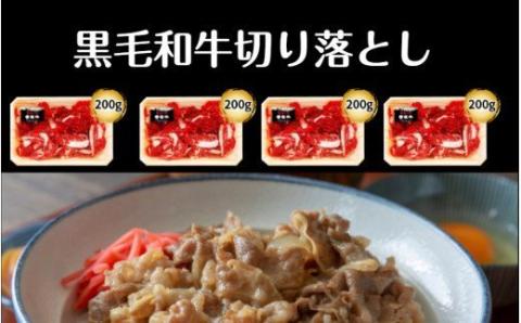 小分けで便利な4パック!豊後牛切り落し計800g_1259R