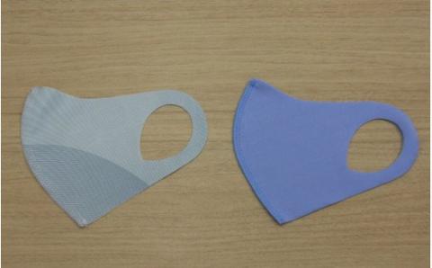 フィット感抜群！水着素材のクロッツマスク2枚ブルー系【子ども用】ＸＳ_1556R-01