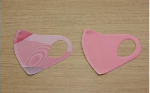 フィット感抜群！水着素材のクロッツマスク2枚ピンク系【子ども用】XS_1557R-01