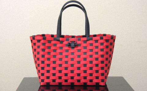 手作りクラフトバック（留め具付き） (レッド)   _1609R-2