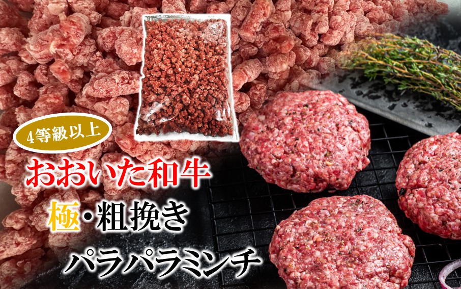 極・粗挽き! 大分県産 牛 ･ 豚 3種のパラパラミンチ 挽肉 各500g×2P ひき肉 あらびき 便利 国産 おおいた和牛 豊後牛_2589R-2