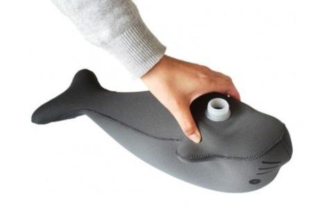 クロッツやわらか湯たんぽ/アザラシタイプ（グレー）_10-103Z-1