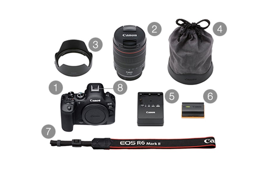 【Canon】 キヤノン ミラーレス カメラ EOS R6 MarkⅡ RF24-105L IS USM レンズキット キャノン 一眼 家電 _0038C