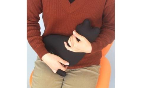 クロッツやわらか湯たんぽ/ネコタイプ（ブラック）_10107Z-1