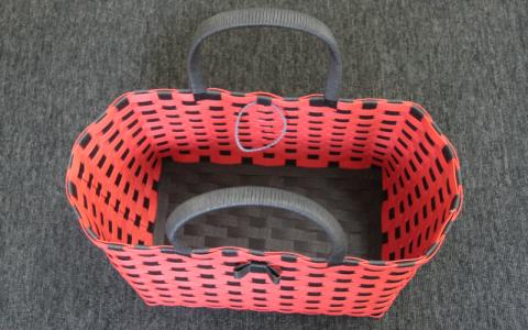 手作りクラフトバック（留め具付き） (レッド)   _1609R-2