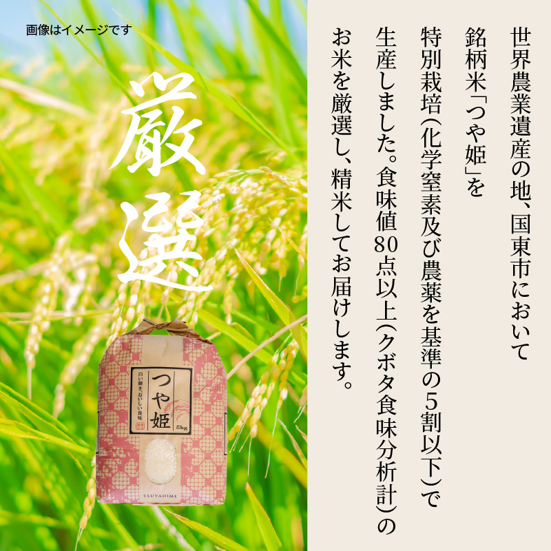 令和7年産新米 食味値80点以上/国東産「つや姫」10kg（5kg×2袋 ）_1673Ｒ-2