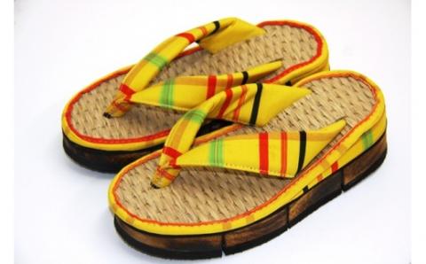 呉服屋さんの七島イ焼桐下駄（巾広タイプ）・通_29015C