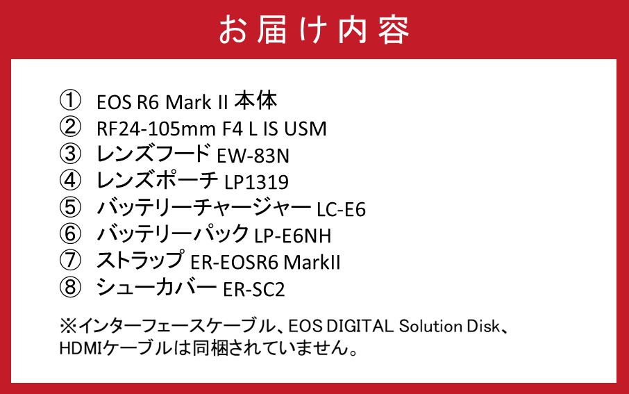 【Canon】 キヤノン ミラーレス カメラ EOS R6 MarkⅡ RF24-105L IS USM レンズキット キャノン 一眼 家電 _0038C