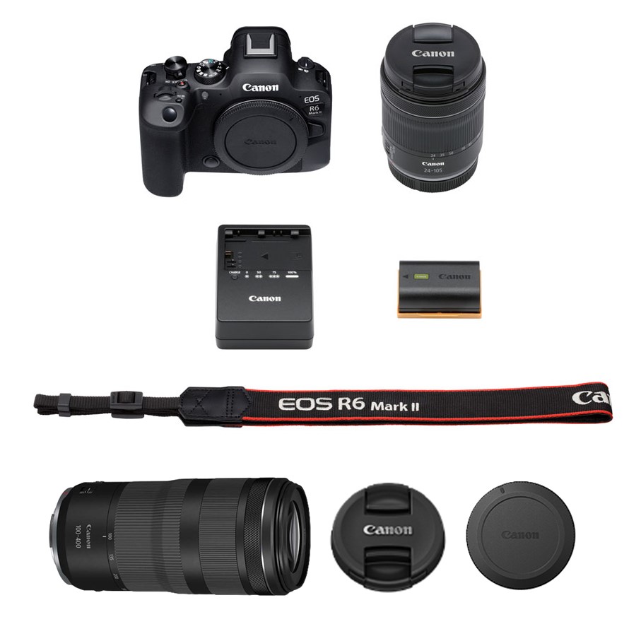 【追加レンズセット】 キヤノン ミラーレス カメラ EOS R6 MarkⅡ レンズキット & 望遠レンズ キャノン 一眼 家電 _0055C