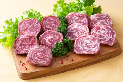 豊後牛と桜王豚のロールステーキセット(10枚/800g)_1195R