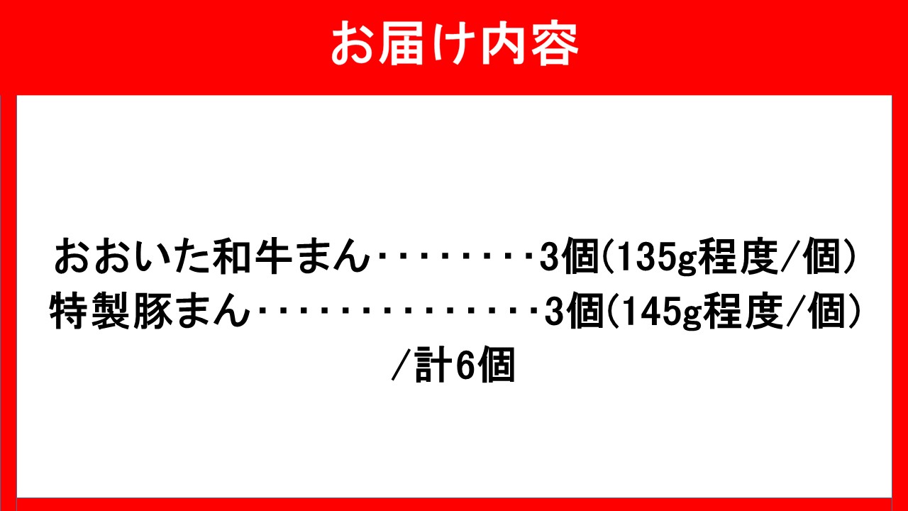 職人手作りの「おおいた和牛まん&特製豚まん 贅沢食べ比べセット」_2563R