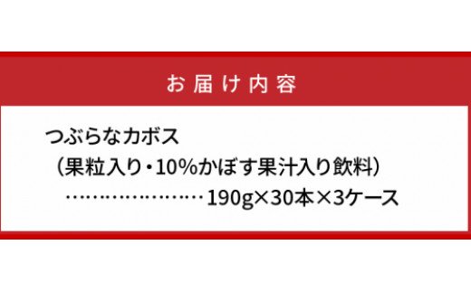 つぶらなカボス（30本×3ケース）_29001B