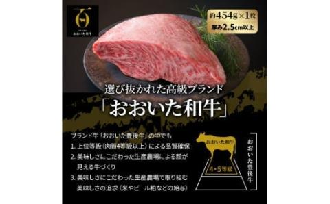 【ご好評につき1～2ヶ月待ち】【A4～A5等級】まさに〃肉のエアーズロック〃おおいた和牛１ポンド極厚ステーキ・通_29365A