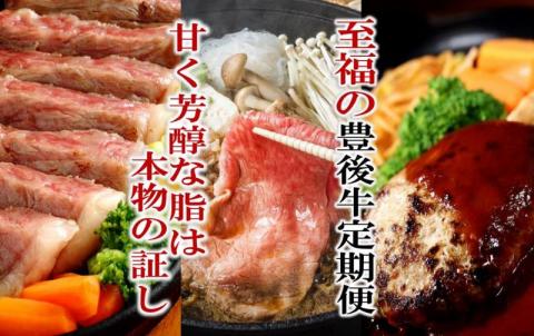 大人2名に最適!芳醇な脂の豊後牛定期便/計3回発送_1225R