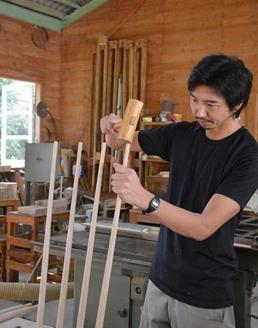 銀杏のまな板/丸型手付き37×30×2.7cm/耐水加工済_1249R