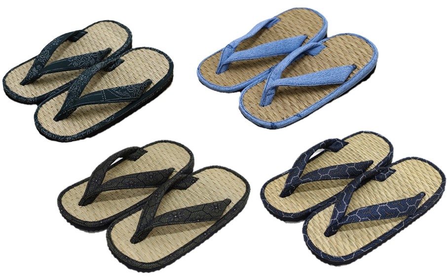 呉服屋さんの七島イ雪駄（男性用フリーサイズ）・通_29217A