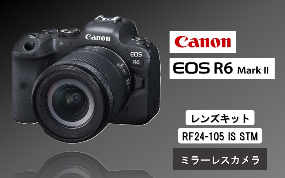 【Canon】 キヤノン ミラーレス カメラ EOS R6 MarkⅡ RF24-105 IS STM レンズキット キャノン 一眼 家電 _0037C
