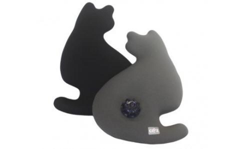 クロッツやわらか湯たんぽ/ネコタイプ（ブラック）_10107Z-1