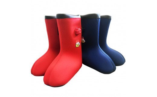 クロッツやわらか湯たんぽ　足湯もできるブーツタイプ(薬用Hot重炭酸湯Classic 90錠入付） （レッド/Lサイズ）_2043R-3