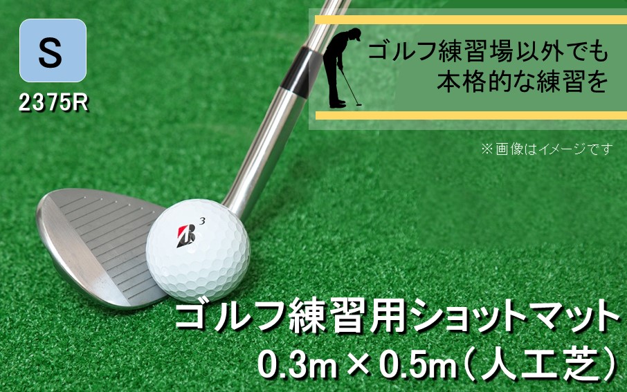 全国の有名ゴルフ場・練習場が多く採用の本格派 アイリスソーコー ショットマット S 0.3m×0.5m ふるさと納税限定 特注 EVA8mm+AP _2375R
