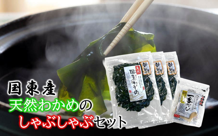 風味が違います！国東天然わかめのしゃぶしゃぶセット（湯通し塩蔵わかめ360g 厳選出汁パック付き）_2551R