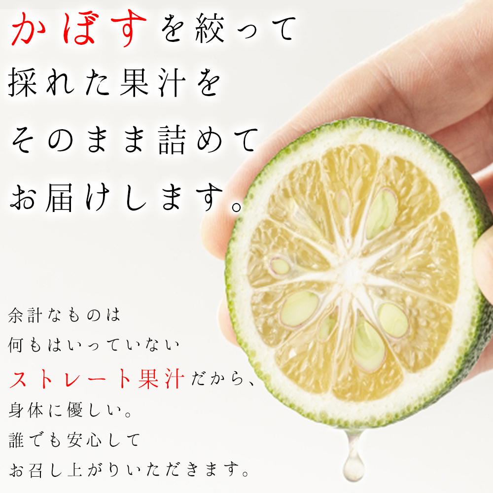 無添加 かぼす 果汁 大分県産 100％ カボス (5ml×10袋)  E1