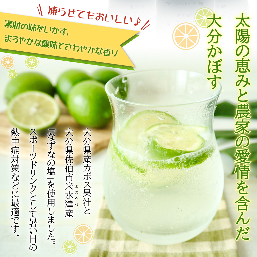 塩とカボス 495ml×24本 H6