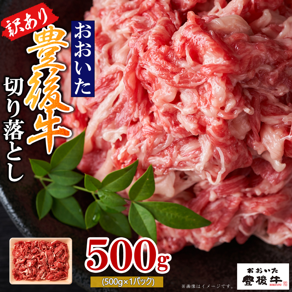 訳あり！豊後牛切り落とし 500g　D3