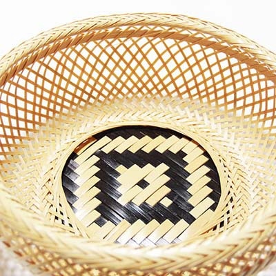 竹細工　鉄鉢盛篭白(1923001)