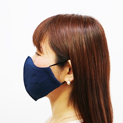 藍染マスク(無地)AG02