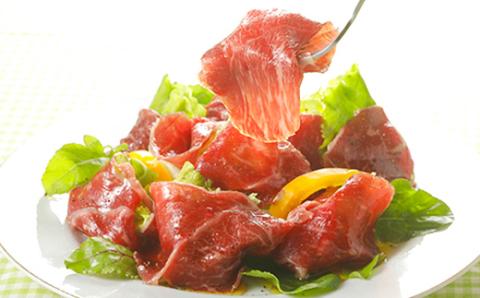 【とろける口どけ、程よい塩味に魅了されるリピーター続出!おおいた和牛の贅沢生ハム】500g(日出町)【配送不可地域：離島】