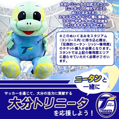 大分トリニータ 公式マスコットぬいぐるみ「圧倒的ニータン」(日出町)