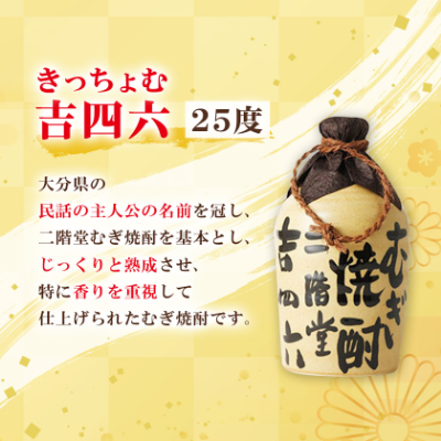 大分むぎ焼酎 二階堂 吉四六 つぼ (720ml) 6本セット AG34