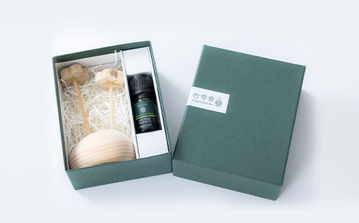 竹雫香　竹梅ディフューザー・オイルセット【檜】【配送不可地域：沖縄県】