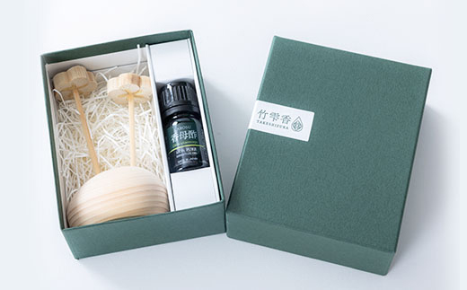竹雫香　竹梅ディフューザー・オイルセット【香苺酢】【配送不可地域：沖縄県】