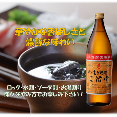 大分むぎ焼酎　二階堂25度(900ml)6本セット