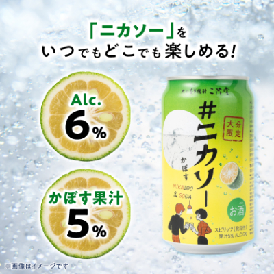 【大分限定】大分むぎ焼酎 二階堂 #ニカソー缶カボス 350ml×12本 AG59
