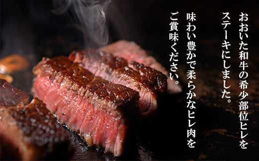 【 冷蔵 真空包装 】おおいた和牛 ヒレステーキ9枚(約100g×9)【配送不可地域：離島】