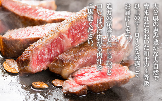 おおいた和牛 サーロインステーキ　計360g(180g×2枚)【配送不可地域：離島】