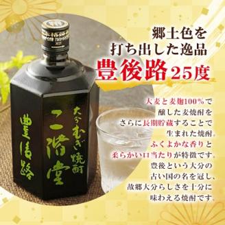 大分むぎ焼酎 二階堂 豊後路・吉四六瓶 セット AG11